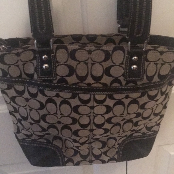 coach bag grey/black - Picture 3 of 3